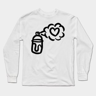 spray paint heart Long Sleeve T-Shirt